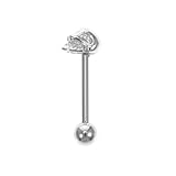 Holibanna - Piercing para la lengua, diseño de calavera