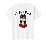Rosas de Chingona y Bandana Años 50 Pinup Rockabilly Camiseta