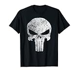 Marvel Punisher Skull Symbol Distressed Camiseta