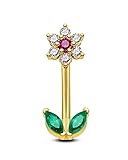 OUFER Piercing para cartílago de acero quirúrgico 316L, para cartílago, cejas, labret vertical, labret y caracola, de acero quirúrgico 316L, Acero inoxidable
