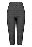 Hell Bunny Jack Capri Estilo Vintage 1950 Retro 3/4 de Longitud Pantalones a Rayas - Negro (4XL)