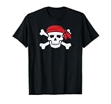 Piratas con calavera y huesos cruzados Camiseta