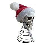 Baoqifong De Árbol De Navidad De Calavera,De Esqueleto para Fiestas | Cabeza De Esqueleto Accesorio para Fiestas Decoración para Patio Jardín Bar Terraza Porche Y Interior