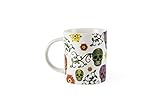 Excelsa Calavera Taza Mug, Porcelana, Blanco