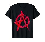 Anarchy Punk Motivo – símbolo de anarquía con punker en la imagen Camiseta
