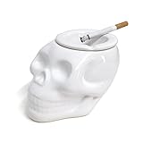 Balvi Cenicero Skully Color Blanco En Forma de Calavera Cerámica
