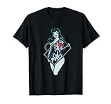 XRAY Técnico Pin-up Goth Girl Zombie Love You Radioactive Camiseta