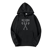 PAK Sudadera Negra Negu Gorriak Rock Kortatu Muguruza impresión Plateado Premium 300 grs (XL)