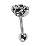 VALICLUD Joyería De Uñas Con Forma De Calavera Piercing Para La Lengua Piercing De Titanio Piercing Para La Lengua Piercing Para Cejas Piercing De Calavera Piercing Para La Nariz De