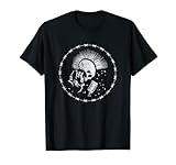 Hombre Camiseta de música punk rock GRUNGE. CALAVERA Grunge Punk Mohawk Camiseta