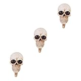 Zerodeko 3 Uds Gancho De Calavera Ganchos Montados En La Pared Ganchos De Suspensión Para Llaves De Montaje En Pared Ganchos De Pared Para Abrigos Perchero Para Colgar En La Pared Ganchos