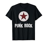 Punk Rock Design con un Punk Rock Star Music regalo Hombres Mujeres Camiseta