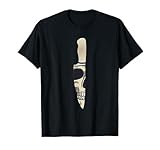 gadgets de cocina para hombres Cocinero Chef Cuchillo de Cocina Calavera Camiseta Hombre Manga Larga Pequeño Negro