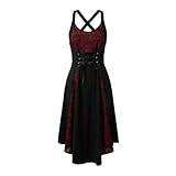 Vestido Corsé Gótico Punk Con Ribete Encaje Disfraz Cosplay Elegante Corpi?o Hombros Descubiertos Para Mujer