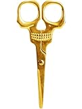 Suck UK - Cepillo con forma de calavera, color dorado