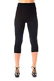 Ro Rox Pantalones Piratas Ella Capri Vintage Retro Pinup 1950 - Negro (L)