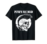 Punk's Not Dead Concierto de Punk Rock Regalo de calavera Camiseta
