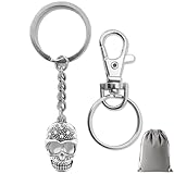 Llavero de calavera para hombre y mujer, 1 unidad., Dimensione universale