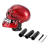 Fydun Palanca De Cambio Calavera, Accesorio Universal Para Coche, Palanca De Cambio Decorativa, Diseño Único Y Elegante, Perfecto Para Mejorar Tu Vehículo(Rojo)