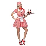 WIDMANN MILANO PARTY FASHION - Disfraz de camarera años 50, vestido con enagua, señora de restaurante, rockabilly