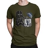 Camisetas La Colmena 209 - Parodia Robotic Trash Can (Donnie) (Verde Militar., M)
