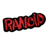 RANCID ny Punk Rock parche patch bordado con logotipo para planchar de hierro en apliques