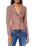 Only Onlava Faux Leather Biker Otw Noos Chaqueta, Rosa (Ash Rose Ash Rose), 42 Mujer