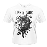 Playlogic International(World) Linkin Park Antlers Camiseta Manga Corta, Blanco, XL para Hombre