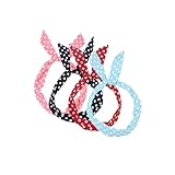 4 Piezas Diademas De Lunares, Bandana De Lunares Hilo Retro Accesorios Para El Cabello Bandana Retro Diademas Rock'n'Roll Pelo De Mujer Hilo Ajustable Vintage Accesorio Para Mujer Fiestas Diario