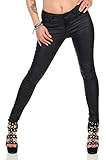 Vero Moda Vmseven NW SS Smooth Pants Noos Pantalones, Negro (Black/Coated), S / 30L para Mujer