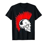 Punk calaveras huesos iroquíes peinados rockeros musicales Camiseta
