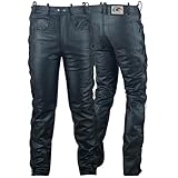GERMAN WEAR Pantalones moteros de cuerpo con lazado lateral