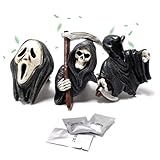 MisFun 3Pcs Ambientador para Coche Calavera, Parca Clips de Ventilación de Calavera, Accesorio para Coche Interior, Difusor de Aromaterapia para Aire Acondicionado Decoración para Coche