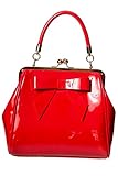 Banned Apparel americano vintage 50s ROCKABILLY BRILLANTE BOLSO - Rojo