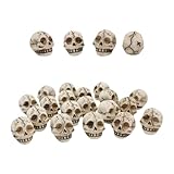 Cráneo De Esqueleto, 20 Figuras De Cráneo Pequeñas, Pequeñas Artesanías De Resina Para Halloween Para Accesorios De Cosplay, Para Estatua Calavera Resina DeEn Miniatura, Para Decoración De Mesa Y Para
