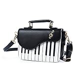 EVEOUT Bolso Bandolera de Piano para Mujer Elegante Bolso de hombro Bolso de mano de piel Piano