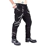 Cicilin Los hombres de la Moda Hip Hop Rock Punk Gótico Deporte Senderismo Equitación Casual Pantalones de Cargo de la Danza de la Calle Pantalones