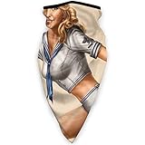 Pañuelo De Cabeza Chica Pin Up Enfermera Bandana Multifuncional Bufanda Lavable Cuello Bufanda para Senderismo, Motocicleta, Correr