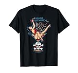 Vintage 'Sailor Beware' Pin Up Girl in Martini Glass Tattoo Camiseta