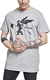 MERCHCODE Camiseta para Hombre Linkin Park Street Soldier, Hombre, Camiseta, MC151, Gris, Small