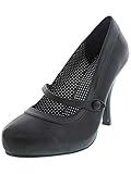 Pleaser Cutiepie-02/bpu, Zapatos de Tacón Mujer, Negro (Black), 41 EU (talla del fabricante: 8 UK)