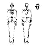 Pendientes de Calavera y Esqueleto para Halloween - Colgantes, Aretes (Color B)