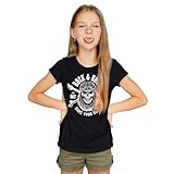 Camiseta Rock and Roll para niños - Camiseta Calavera rockera Heavy Metal (FR/ES, Edad, 12 años, Regular, Negro)