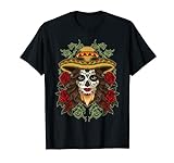 La Calavera Catrina - Santa Muerte - Sugar Skull Camiseta
