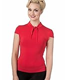 Banned Dancing Days ba Blusa vintage para mujer - Free Ride Blusentop Rojo L, rojo rojo, L