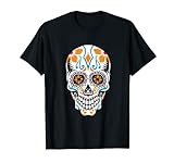 Hombre Calavera negra gótica Muerte Skull Punk Dark Camiseta