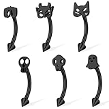 BodyAce 16G Halloween Eyebrow Bars, Goth Spider Tragus Rings Skull Cartilage Helix Earrings, 316L Stainless Steel Labret Stud Curved Rook Piercing Jewellery [A-BL:10mm;Black]