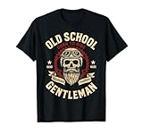 Motero Vintage Old School Calavera Elegante Hipster Vintage Camiseta