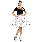 W WIDMANN MILANO Party Fashion - Disfraz años 50, falda y pañuelo de lunares, rockabilly, rock'n'roll, carnaval