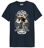 cotton division Mecreedts020 Camiseta, Azul Marino, L para Hombre
